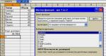Работа с мастером функций Как вызвать мастер функций